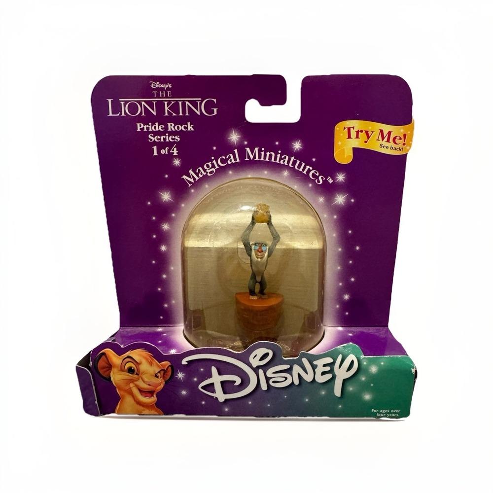 Vintage New Disney Magical Miniature Lion King Rafiki Simba Pride Rock 1999